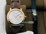TWS Factory Swiss Replica AP Jules Audemars Extra-Thin Rose Gold White Dial Watch